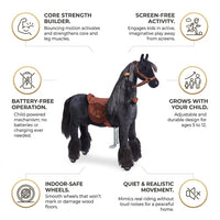 Mechanical riding horse Ponnie Ebony M