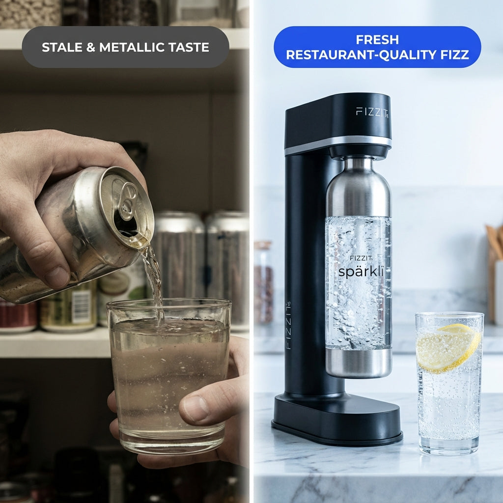 FIZZIT™ Spärklï Carbonated Water Soda Maker with Stainless Steel Bottle