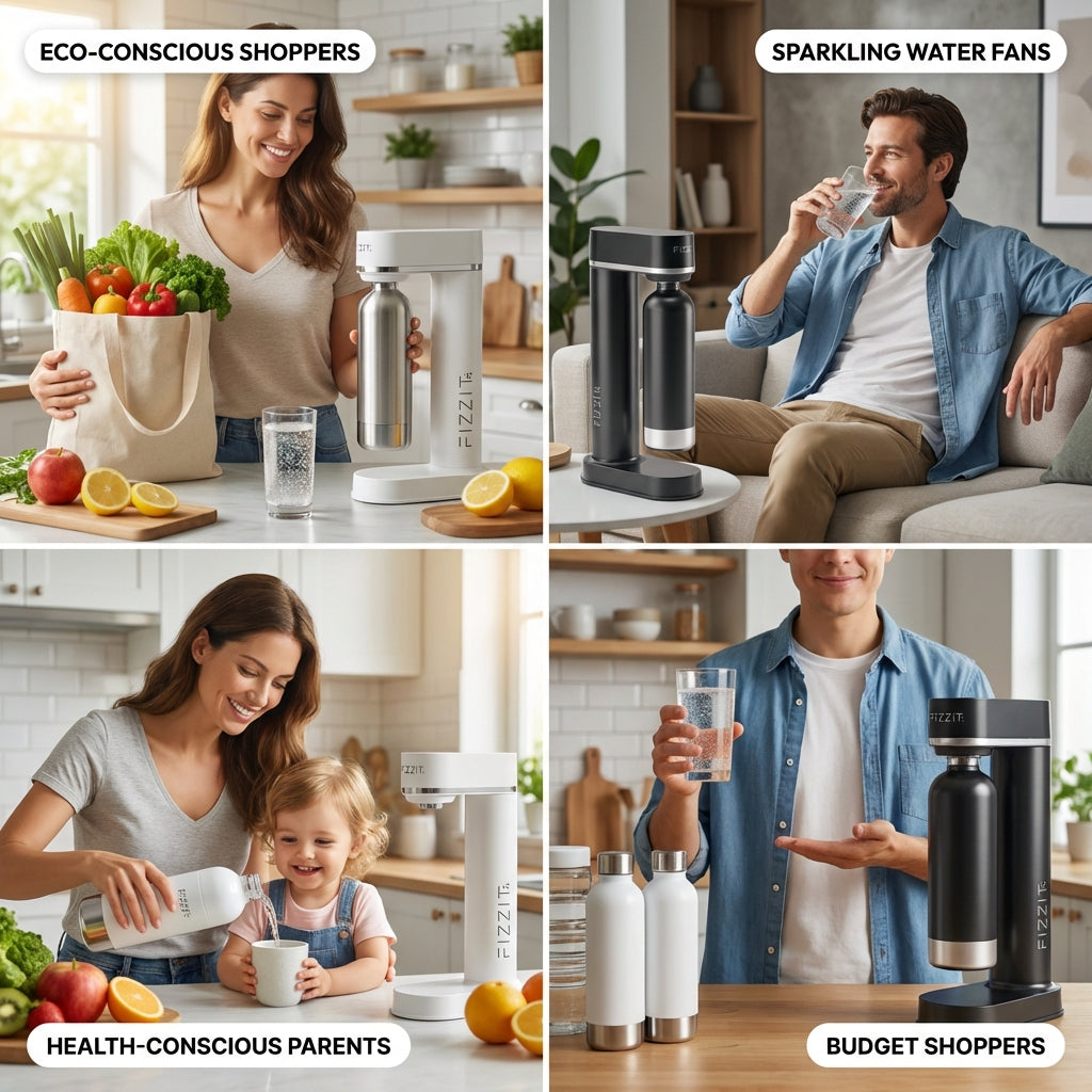 FIZZIT™ Spärklï Carbonated Water Soda Maker with Stainless Steel Bottle